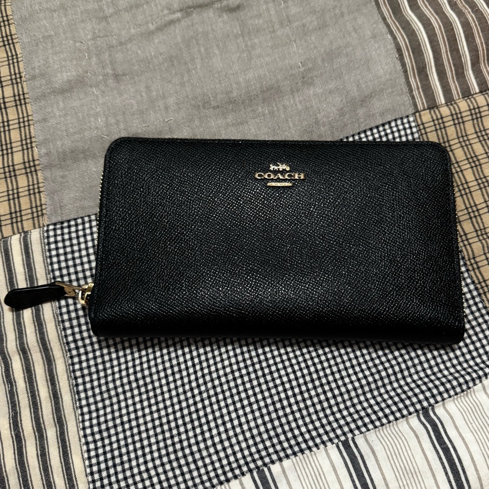 Black Large Coach Wallet